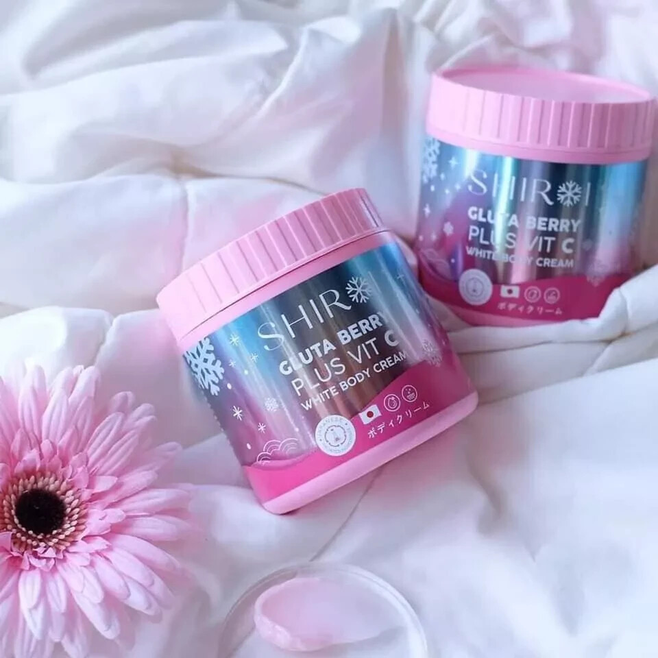 White Body Cream Complment Alimentaire SHIROI GLUTA BERRY PLUS Vitamine C  - Pot 500g Gg 1000