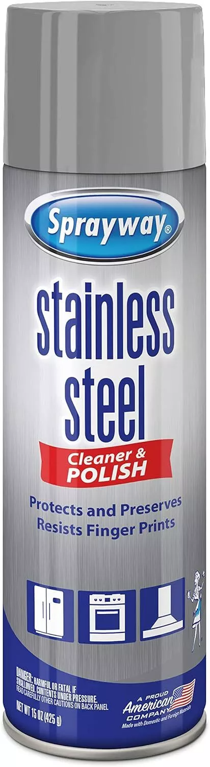 Sprayway Stainless Steel Cleaner and Polish 15 ounce (NEW)