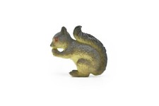 Toy Squirrel, Very Nice Plastic Animal,  1 1/2"  CWG125 B238
