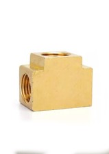 1/8" 1/4" 3/8" BSP Female Brass Tee 3 Ways Pipe Fitting Connector