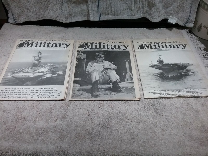SET OF THREE 1996-1997 "THE PRESS OF FREEDOM MILITARY" MAGAZINES GOOD CONDITION