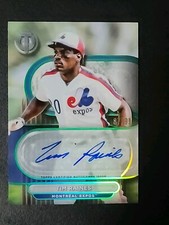2024 Topps Tribute Tim Raines Green Certified Autograph  #87/99 Montreal Expos