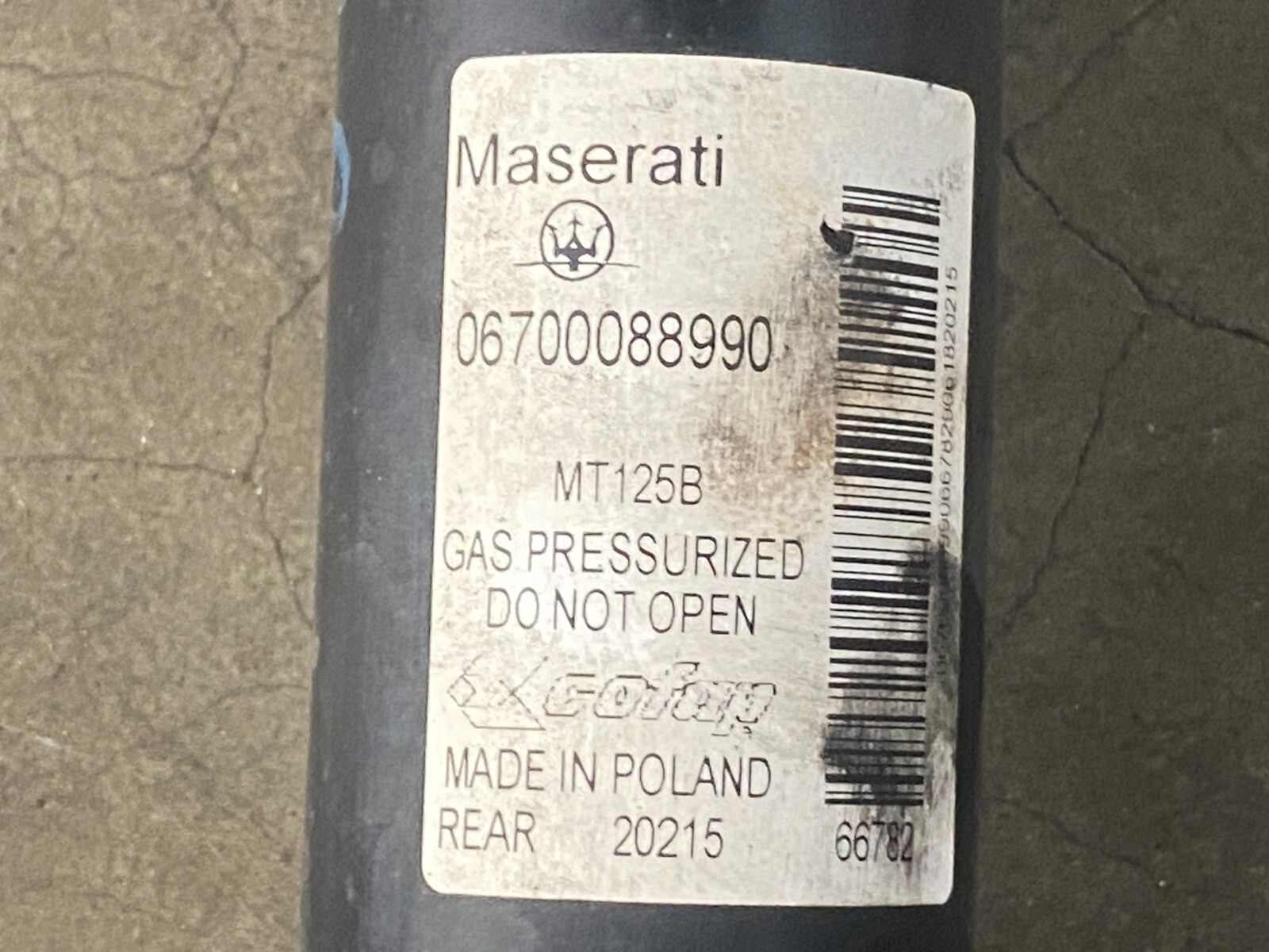 ⭐2014-2017 MASERATI GHIBLI RWD REAR LEFT SIDE SHOCK STRUT ABSORBER OEM LOT2388
