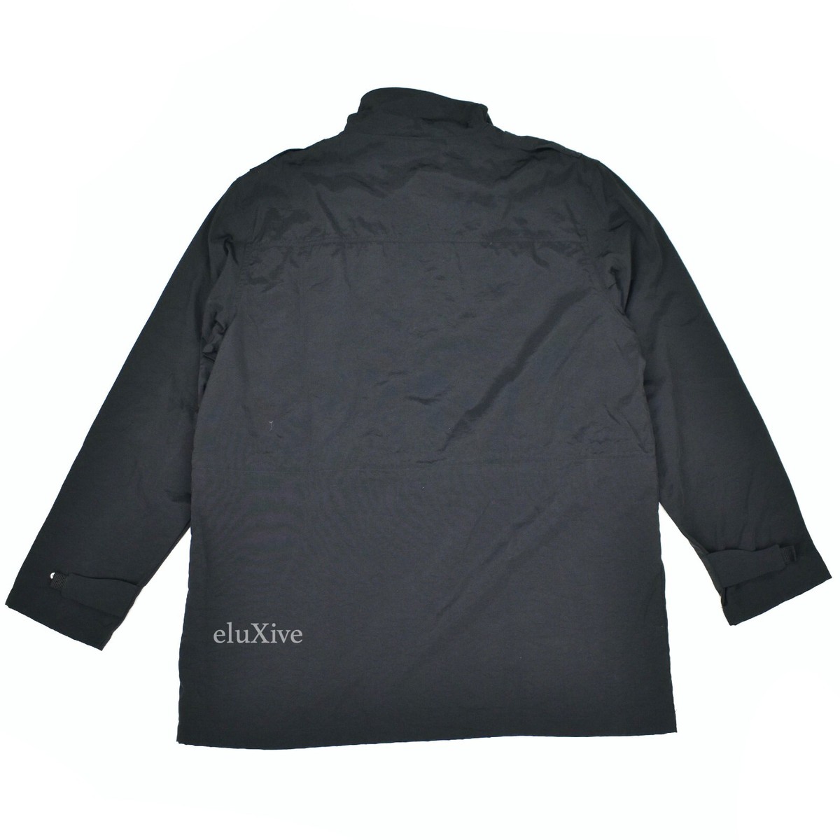 NWT $1265 Versace Classic Black Waterproof Field Jacket Rain Men's