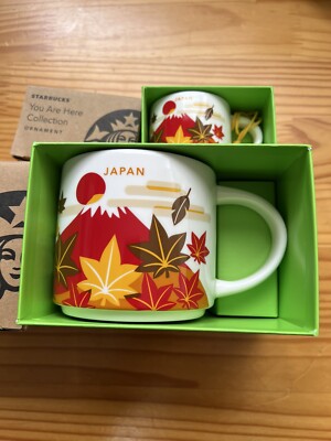 STARBUCKS Japan You Are Here Japan Mug And Ornament Set Of 2 In
