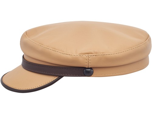 Sterkowski TRAWLER Leather Sailor Cap Breton Fiddler Mariner Greek - Picture 30 of 33