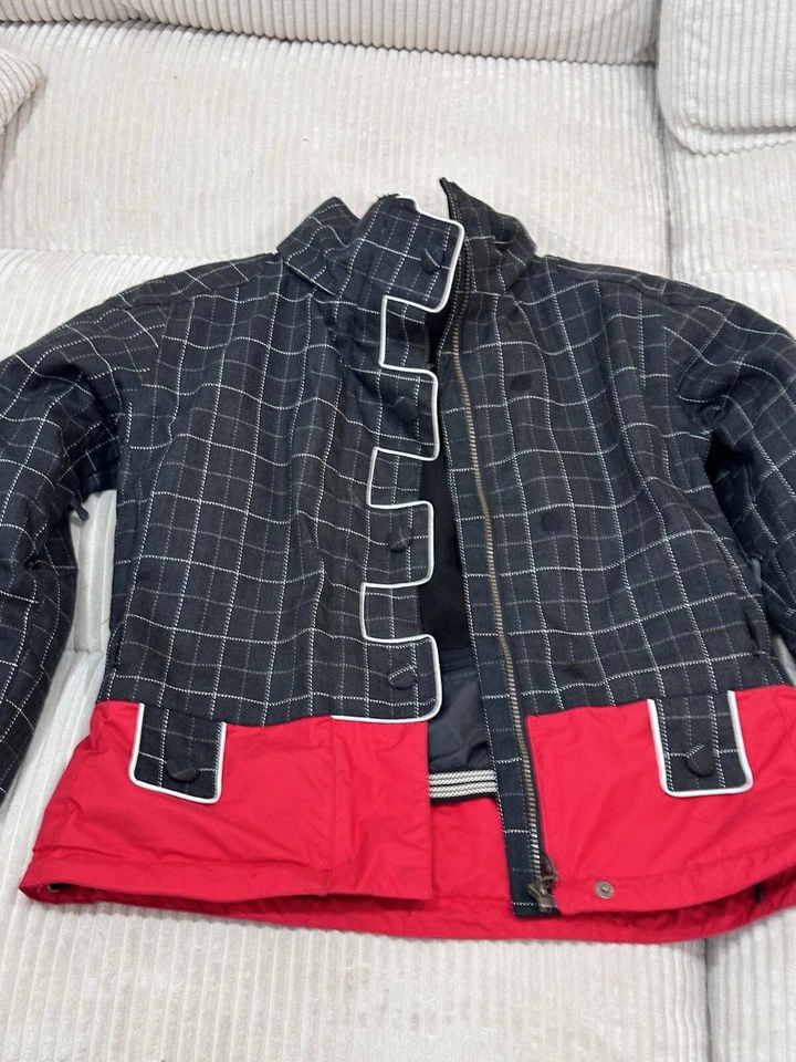 Vintage Obermeyer Womens Zip Up Jacket White Black Size 6 - Image 4 of 4