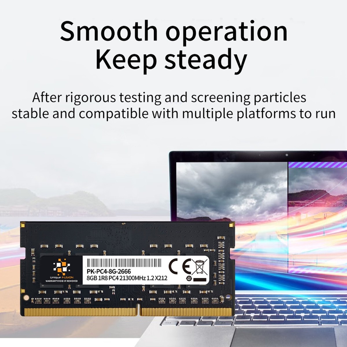 A-Tech 8GB RAM Replacement For Kingston HP26D4S9S8ME-8 | DDR4 2666MHz PC4- 21300 1Rx8 1.2V SODIMM 260-Pin Memory Module At - View #7
