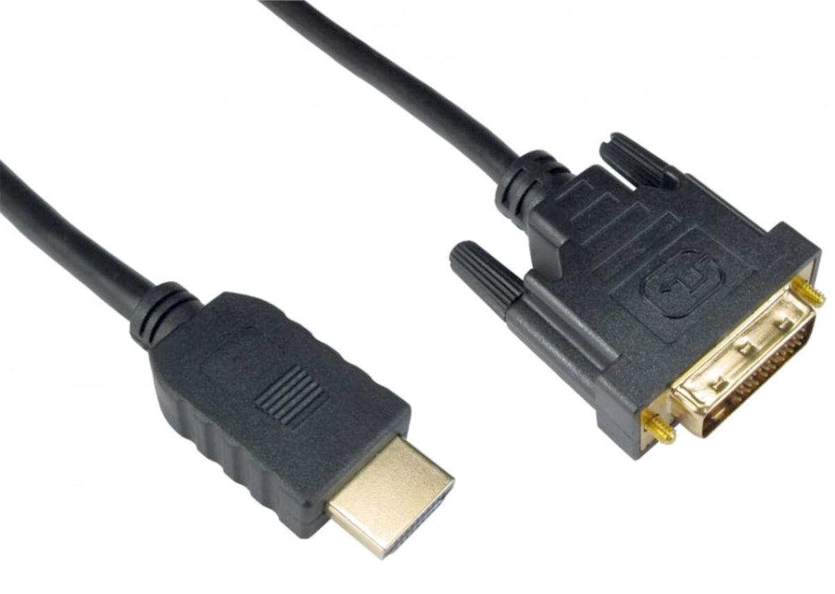 DVI to HDMI Cable Lead to Connect Computer PC Notebook Laptop to