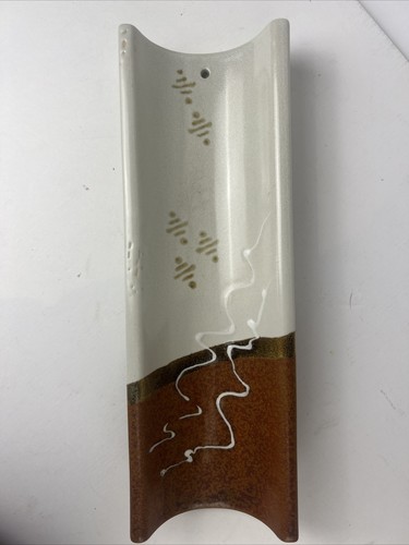 Studio Art Pottery Dish Sushi Server Signed - Doug Hardy, 14 Inches Long - Picture 2 of 11