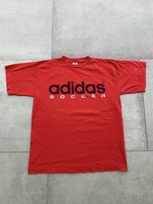 Vintage 90s Adidas Soccer Logo T Shirt Single Stitch USA Made Nice Large L