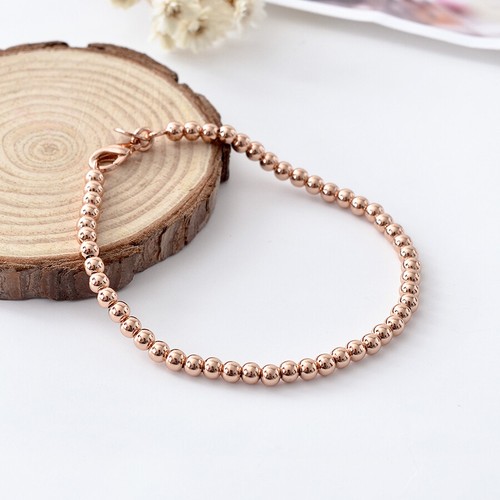 Wholesale 925 Silver Filled Womens 4mm Ball Beads Chain Bracelet Bangle Stunning - Picture 8 of 15