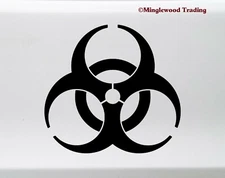 Biohazard Symbol Vinyl Sticker - Biological Hazard - Die Cut Decal