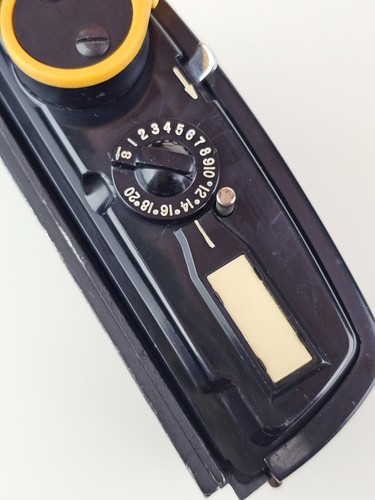 Soporte para rollos Graflex General Precision RH20 120 palanca amarilla con parte posterior de película deslizante - Imagen 7 de 24