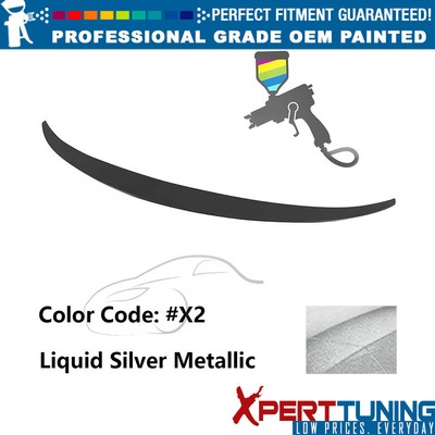 For 11-15 Hyundai Elantra(Avante MD) Euro Style Trunk Spoiler Wing Lip X2 Silver
