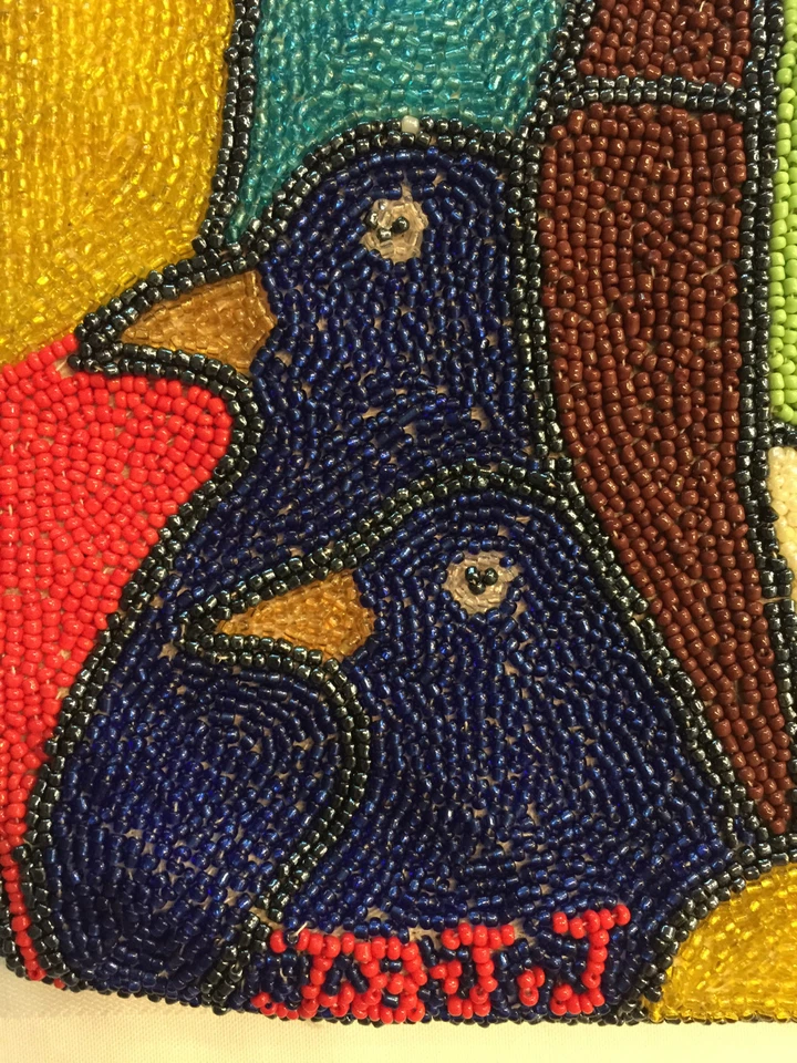 BOLSO DE MANO BOLSA DE HOMBRO bolso con cuentas de mano arte por Jean Baptiste Jean Joseph nuevo con etiquetas Foto 3 de 4