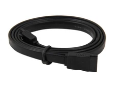Kingwin 24inch Black SATA Cable, 180deg to 180deg (SAC-11 )