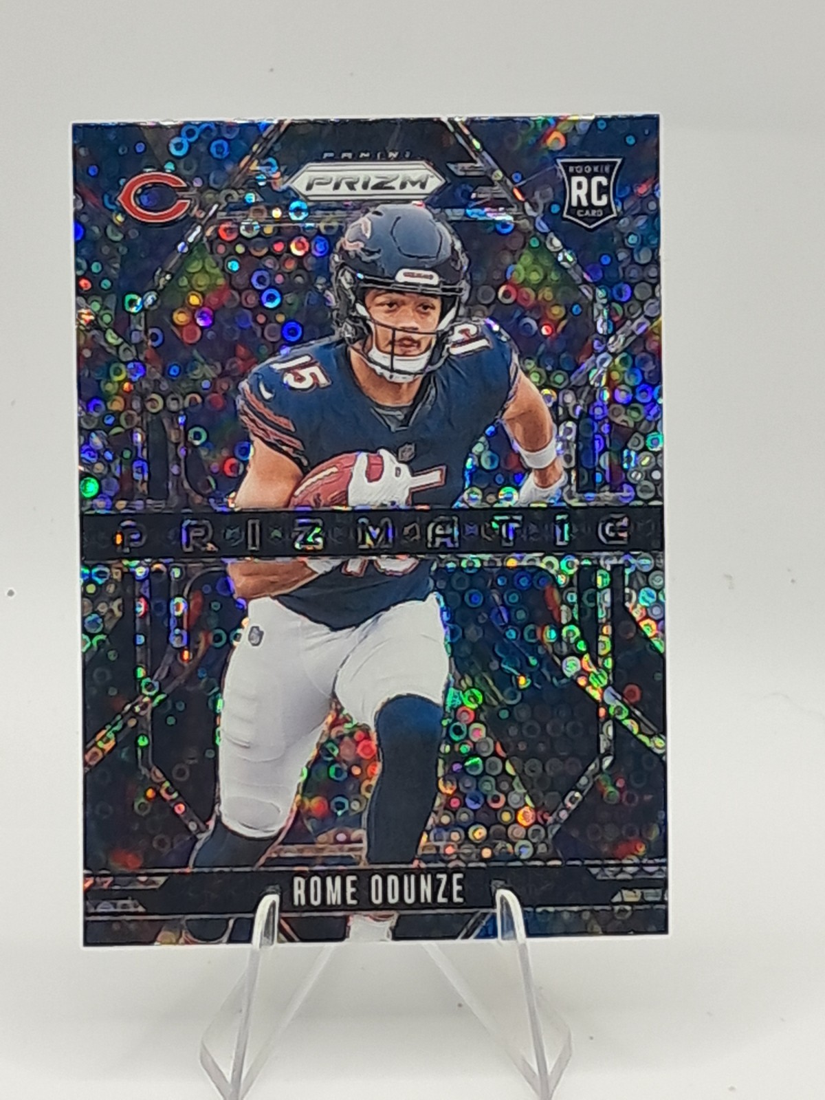 2024 Prizm Rome Odunze Prizmatic Disco RC Bears Rookie 9