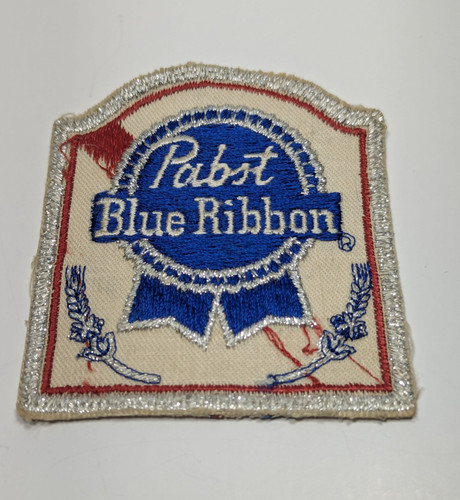 Vintage Pabst Blue Ribbon Large Beer Back Patch Original from 1982