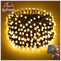 Solar Lichterkette 5M 50LED Wetterfest IP65 Wasserdicht 8 Modi Warmweiß Garten
