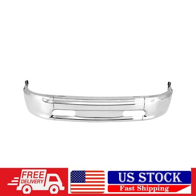 Chrome Steel Front Bumper Face Bar W/o Fog Light Holes For Ram 1500 Chrome Steel