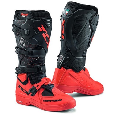 TCX COMP EVO 2 MICHELIN SCHWARZ ROT MX MOTOCROSS DIRTBIKE MOTORRADSTIEFEL