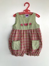 Vintage Watermelon Seersucker Bubble Romper Size 6-9 Months