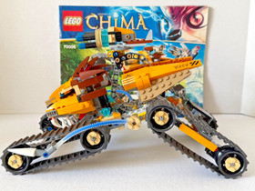 LEGO Legends of Chima~ LAVAL'S ROYAL FIGHTER #70005~ 100% COMPLETE w/Manuals