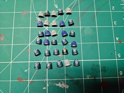 forgeworld alpha legion mark 4 shoulder pads 30x used