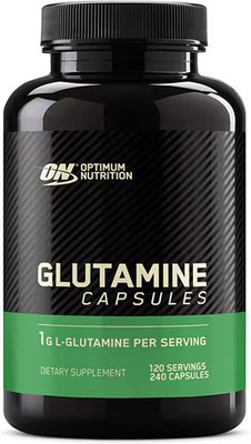 Worldwide 2 X Optimum Nutrition Glutamine Dietary Capsules Supplement -- 240 C