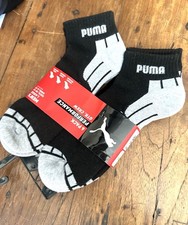 Puma Men s Performance 6 Pack Cushion Qtr. Crew Socks / Large 10-13
