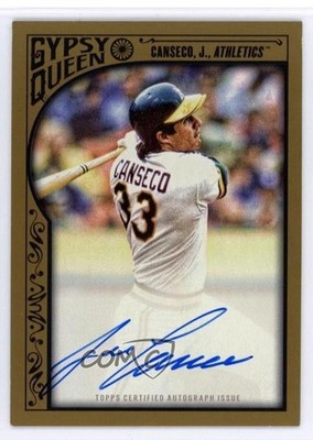 2015 Topps Gypsy Queen Gold /25 Jose Canseco #GQA-JC Auto 0m0