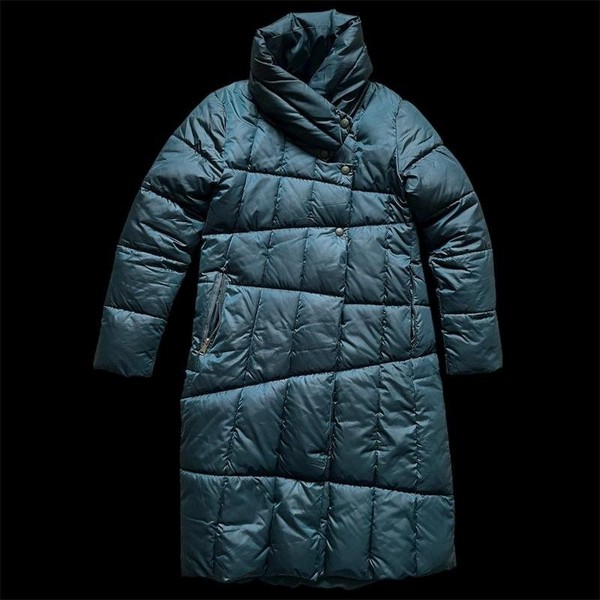 Women White Fox Jacket Green M