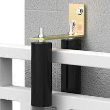 6" Slide Gate Guide Roller with L-Bracket Universal Sliding Gate Rollers Adjusta