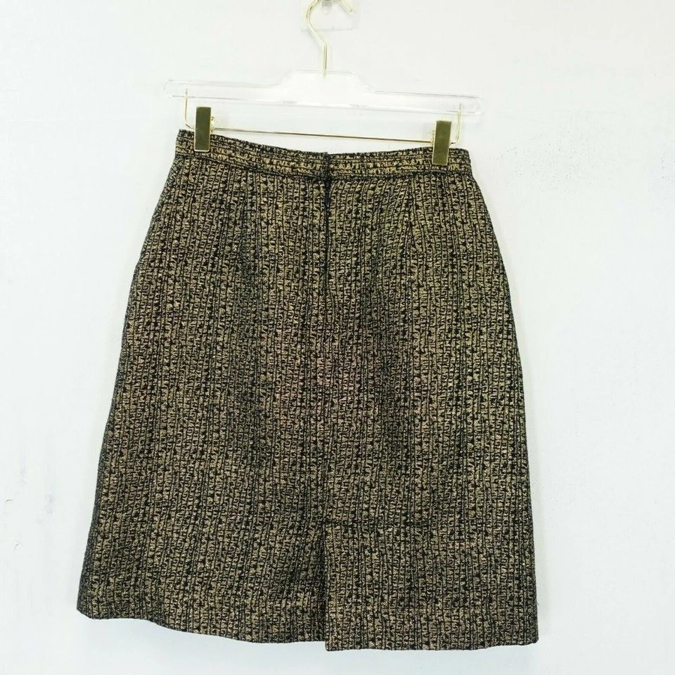 Металлический золотой линия юбка женщин S темно-синий мини вечеринки опрятный 3 TUCKER 26 x 21 - Изображение 3 из 4