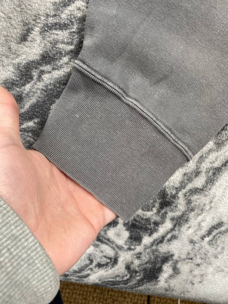 Vintage Stussy Garment Workgear Hoodie Faded 90s Men Size XL Gray