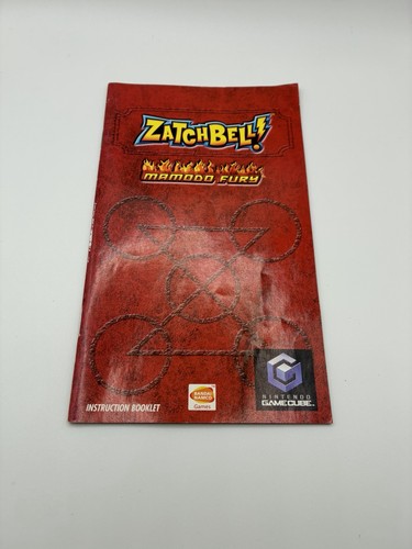 Zatch Bell Mamodo Fury (Nintendo GameCube, 2006) Manual Only