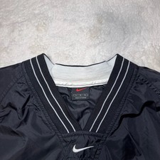 Vintage 90s Nike Center Swoosh Pullover V-Neck Windbreaker
