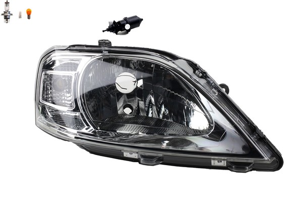Scheinwerfer Passend FüR Dacia Logan 06/2008 - Rechts Leuchtmittel M. Stellmotor-image
