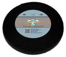 Country Brook Design® 1/2 Inch Black Sew on Loop Only, 10 Yards