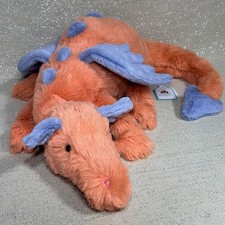 RARE NWT Jellycat Persimmon SNOW Dragon RETIRED Authentic Large Size Plush JC3