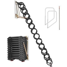 Steel Attic Ladder Wall-Mounted 660LBS/299.4K...