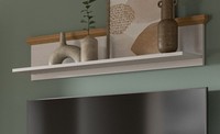 Wandboard Wandregal BüCherregal Weiß LäRche Eiche Artisan 110 Cm Mirano