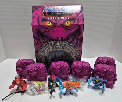 Eternia Minis Snake Mountain DISPLAY BOX  Lot Of 6 Mini Figs! MOTU Opened