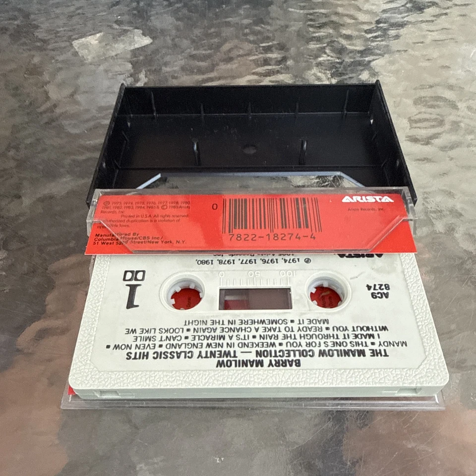 The Barry Manilow Collection Twenty Classic Hits (Cassette, Album, 1985, Arista) Foto 4 de 4