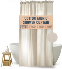 FABRIC SHOWER CURTAIN LINER - Standard Bathtub Size - a Stylish Quality Bathroom