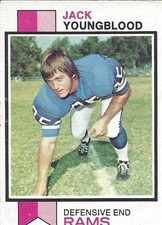 Jack Youngblood 1973 Topps Rookie Card. rookie card picture