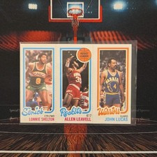 1980-81 Topps NBA #231/104/96 Shelton, Leavell, Lucas Warriors