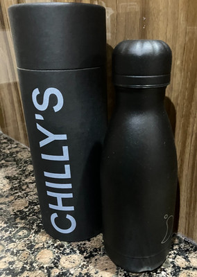 CHILLY'S BOTTLE 260 ML MONOCHROME ALL BLACK