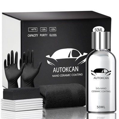 Nano Ceramic Coating for Cars, 10H High Gloss 50ML Anti-Scratch SiO2 Ceramic ...